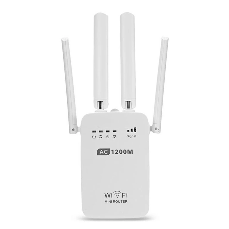 Ingrandisci Router Ac1200 Ripetitore Wifi Router Access Point Wireless 1200Mbps Range Extender Amplificatore Di Segnale Wifi