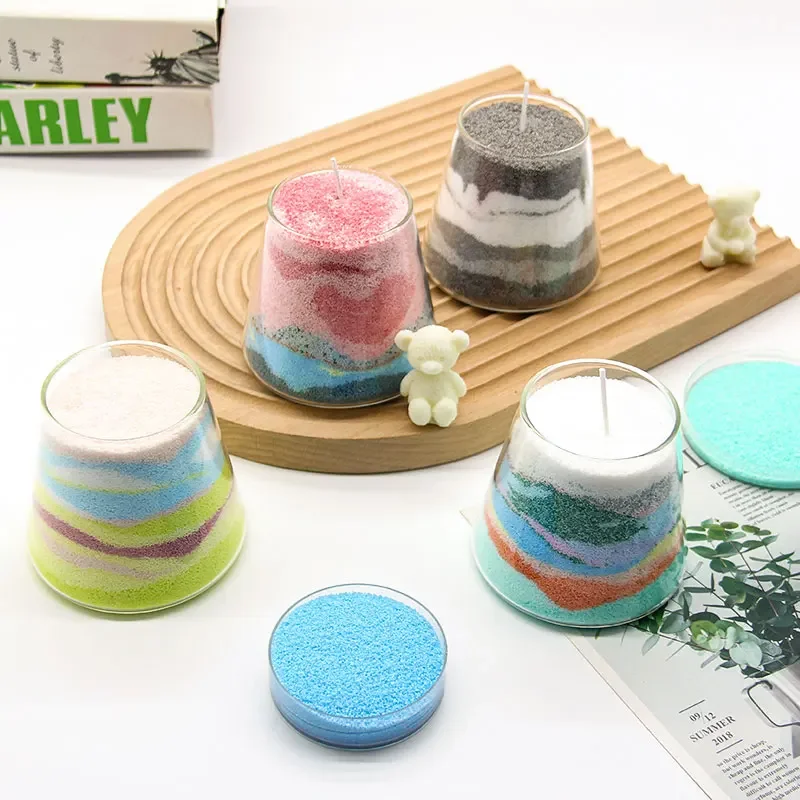1KG Colorful Sand Wax Ice Flower Wax DIY Candle Making Accessories Scented Candles Snowflake Candle Handcraft Supplies