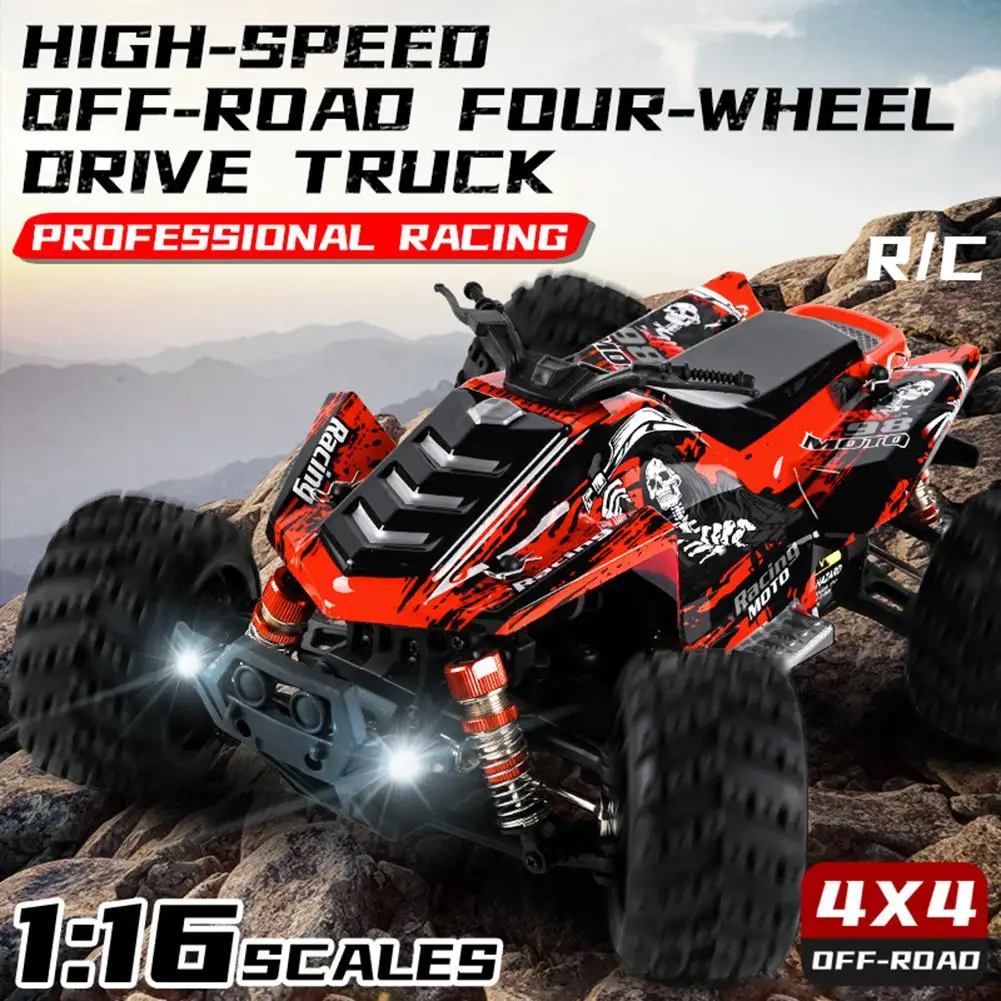 

1:16 2.4g Full-scale High Speed Car Toys 3-wire High-torque Steering Gear 550 Motor (with Brush) Remote Control Car
