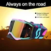 lunette moto cross coupe-vent rétro pour hommes, lunettes de soleil de cyclisme tout-terrain
