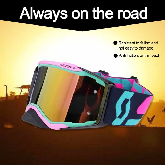 lunette moto cross coupe-vent rétro pour hommes, lunettes de soleil de cyclisme tout-terrain