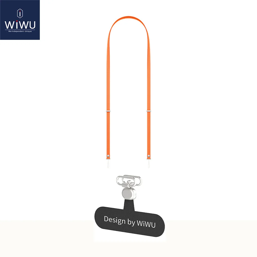 WiWU Skin-Friendly Adjustable Phone Lanyard with Crossbody and Neck Strap