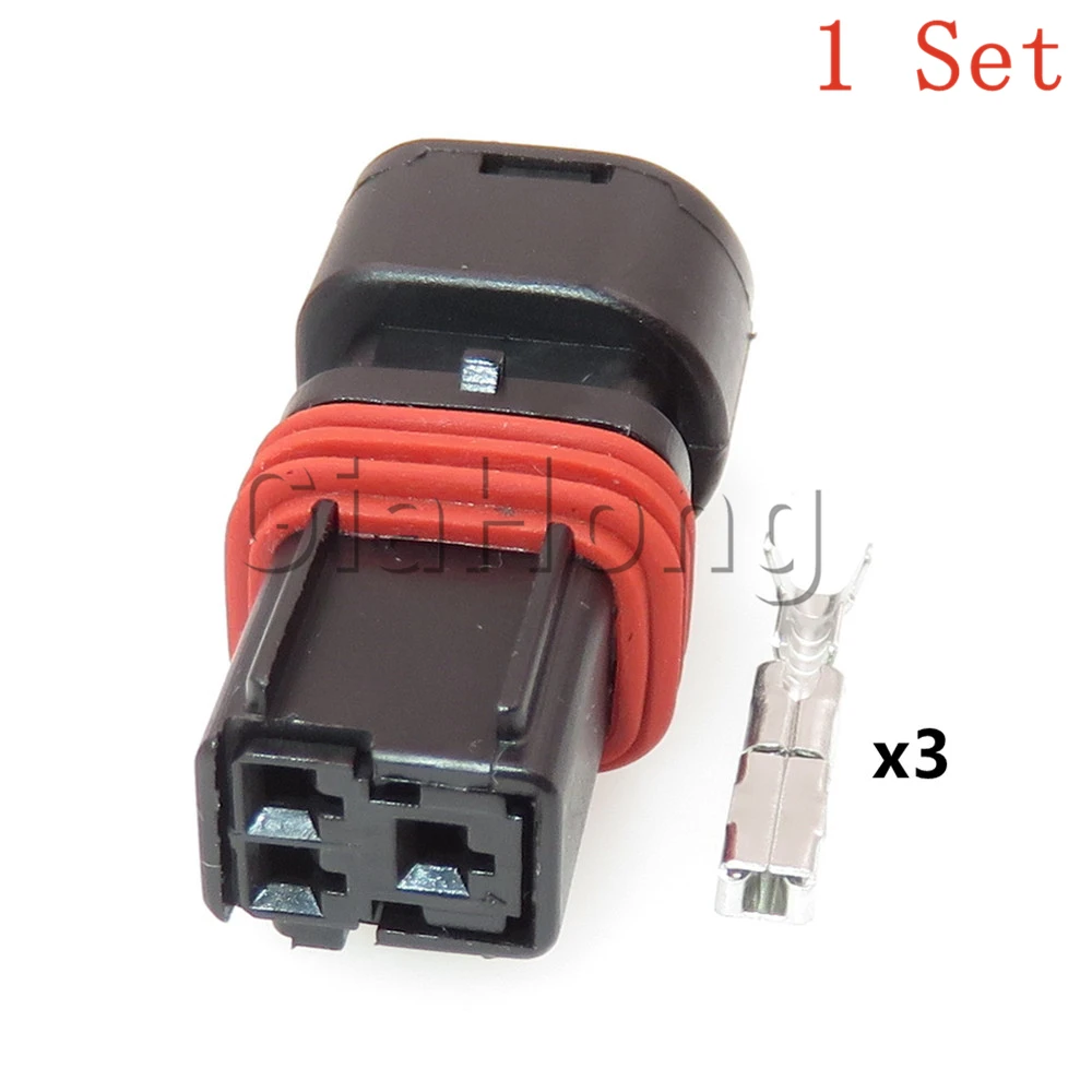 1 Set 3 yollu otomobil parçaları otomobil eksantrik mili sensörü, Terminal soketi araba kabloları Terminal soketi