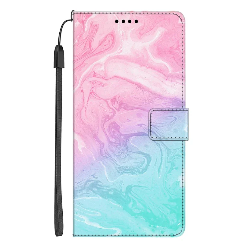 Elegant Marble Flip Leather Wallet Phone Case