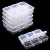 5pcs Nail Art Storage Box Rhinestone Organiser Charm Organiser Bead Storage Container Painting Beads 6 Grid Nail Art Container 2