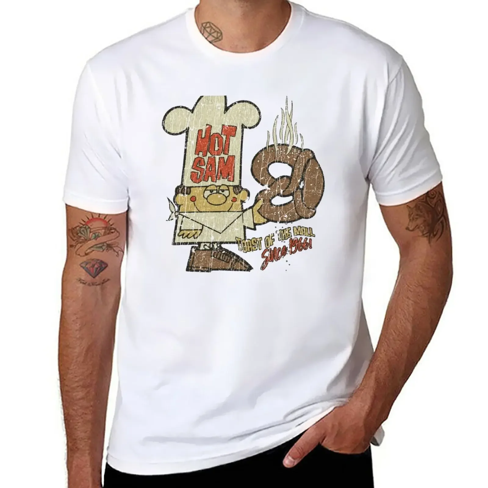 

Hot Sam Pretzels T-Shirt funnys tees T-shirts for men cotton
