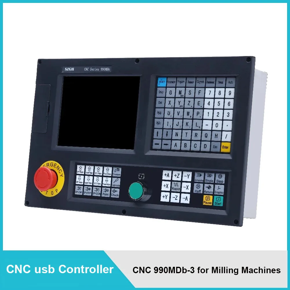 

Hot sell cnc milling machine controller for 3 axis cnc router to machine aluminum VMC CNC990MDb-3