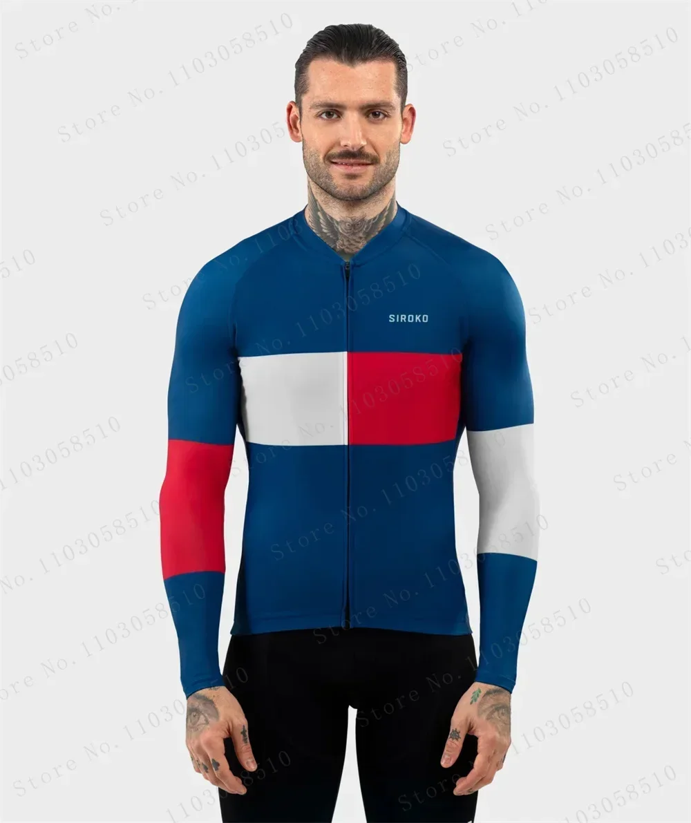 Men's long sleeve cycling jersey ultralightweight Premium Anti-UV Sweatshirt Cycling Suit Autumn Quick-Dry Racing Uniform 2025 5