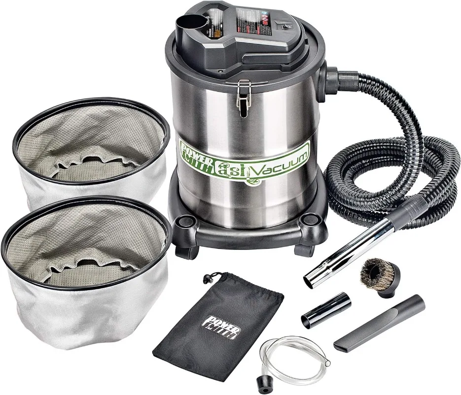 

PowerSmith 10 Amp 4 Gallon All-In-One Ash and Shop Vacuum/Blower with 10' Hose, 16' Power Cord, 1 1/4" Adapter, and 2 Filters