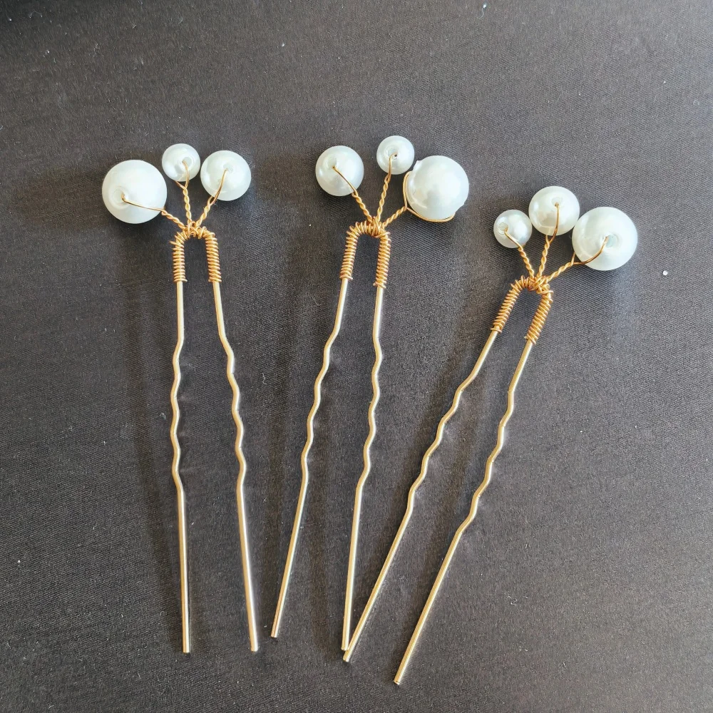 Modische Perlen-Haarspangen für Frauen und Mädchen, Hochzeits-Braut-Haarnadeln, luxuriöse Haarspangen, Braut-Haarnadeln, Haar-Accessoires zum Dekorieren – Detail 6