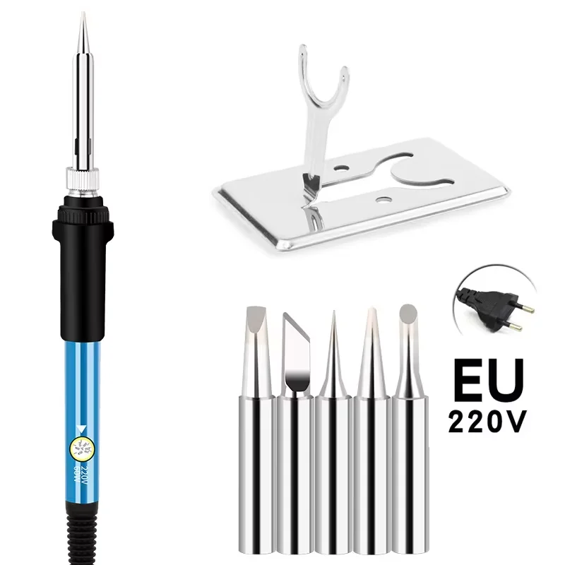 Electric Soldering Iron Soldering Iron 60W EU/US/UK Plug Temperature Adjustment Household Electronic Welding Repair Tool