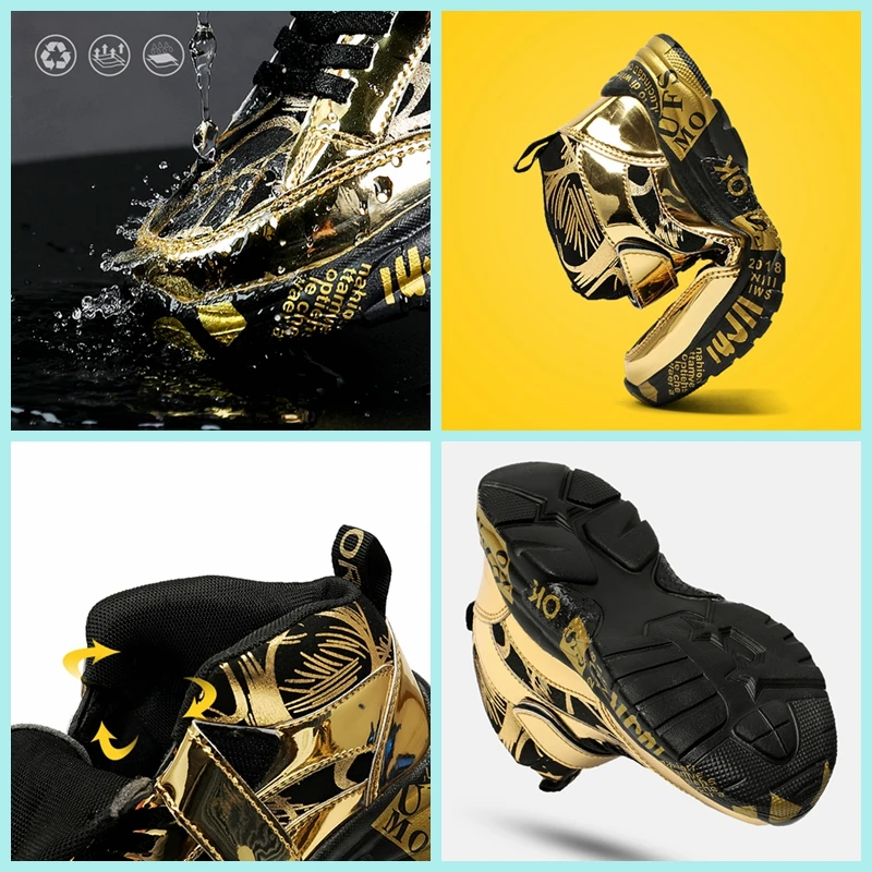 Autumn Spring Kid's Hightop Sneakers Boy Girl Childrens Walking Casual Boots Teenager's Basketball Tennis Sports Running Shoes