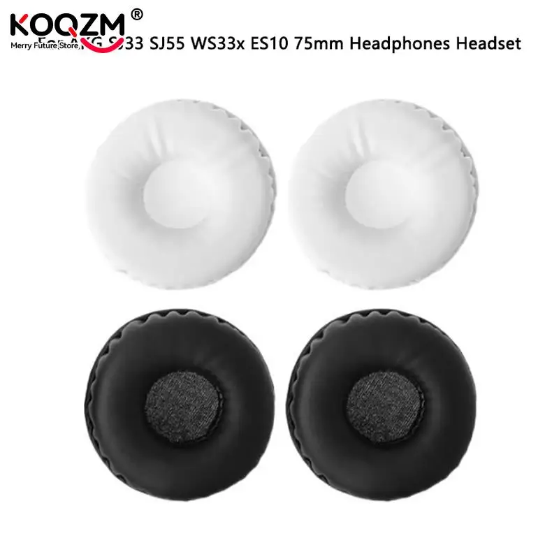 

Earpads Ear Cushion Replacement for Audio Technica ATHWS50 SJ3 SJ33 SJ5 SJ55 ES7 ESW9 ESW10 JVC S500 75mm Headphones Headset