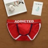 Addicted Men's Underwear Men Ice Silk Mesh Underpants Low Waist Breathable Comfortable Sexy Thongs Youth Pants Briefs 4