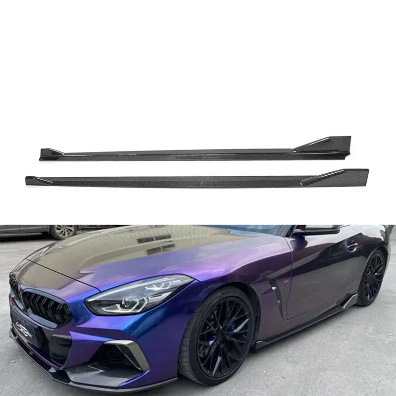 Minigonne Laterali In Fibra Di Carbonio Z4 Per Bmw Z4 G29 M40I M Tech Convertible 2-Door 2019-2021 Car Extensio Rocker Panels Lip Splitter