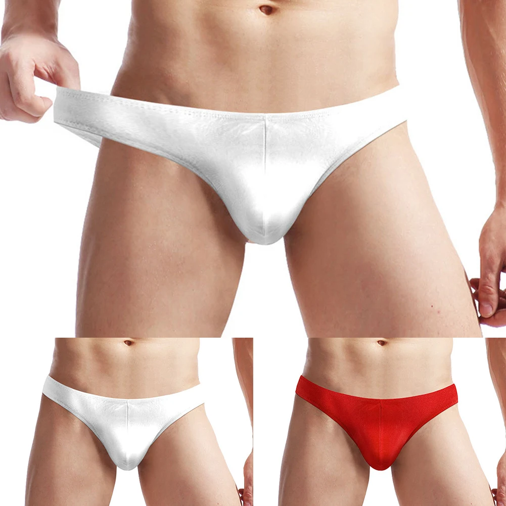 Sexy Men's Swimming Trunks Sheer Breathable Bikini Pouch Briefs Youth Underwear Low-rise Comfort Boys Underpants Sleepwear