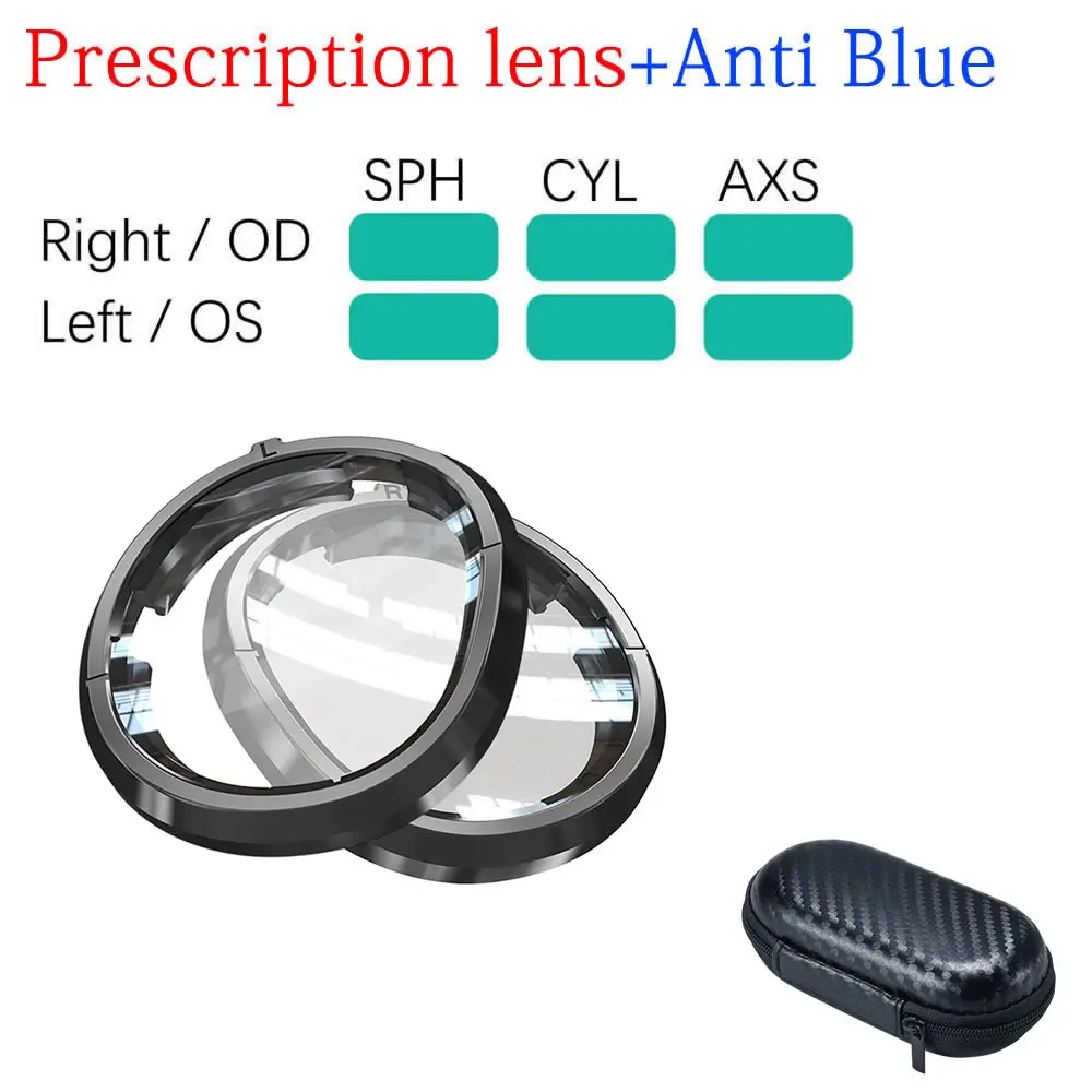 Magnetic Myopia Frames with Anti Blue Light and Quick Disassembly for VR Prescription Lenses