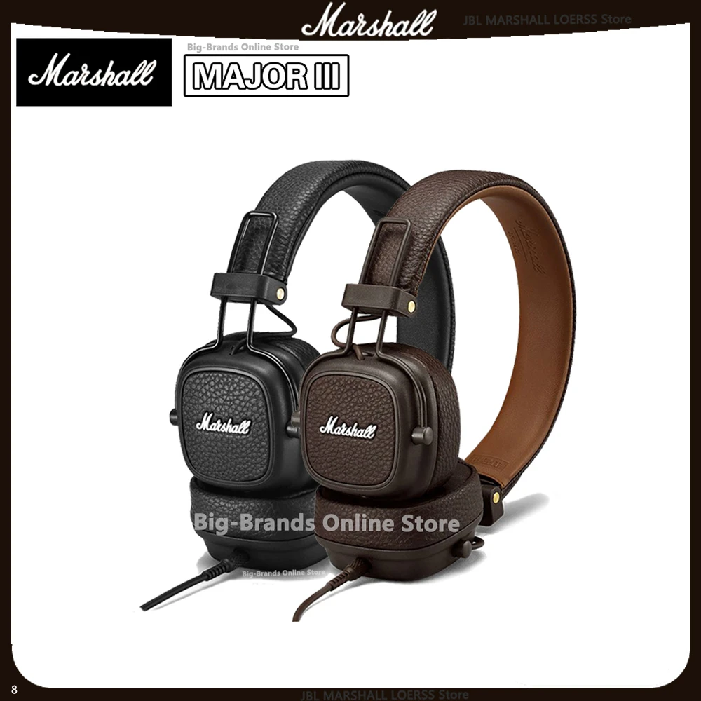Marshall MAJOR III Bluetooth Wireless Headphones Earphones Deep Bass  Foldable Sport Gaming Rock Headset Reduction Microphone| | - AliExpress