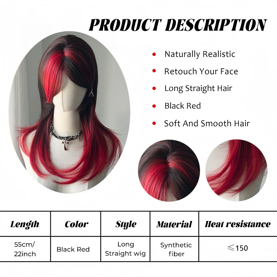 Synthetic Multicolor Curly Wig with Bangs for Women