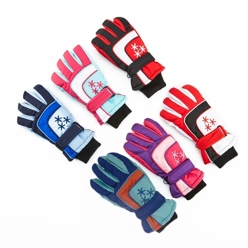 

9-15Y Kids Ski Gloves Waterproof Snowboarding Gloves Hand Warmer Sports Gloves