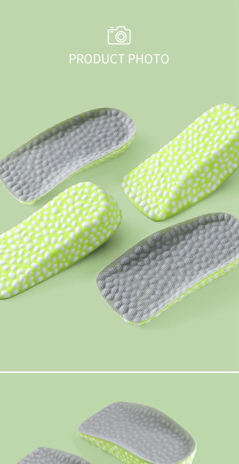 Height Increase Insole Seven Point Invisible Inner Heightening Pad Sneaker Half Cushion Sports Shoes Boost Pads for Men Women