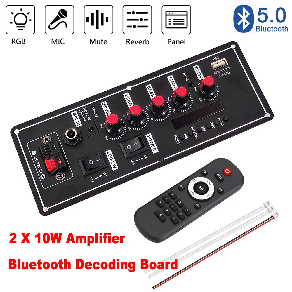 DIY Bluetooth 5.0 Audio Receiver Board Lossless Decoder MP3 Module V 3.7-5 NEW e