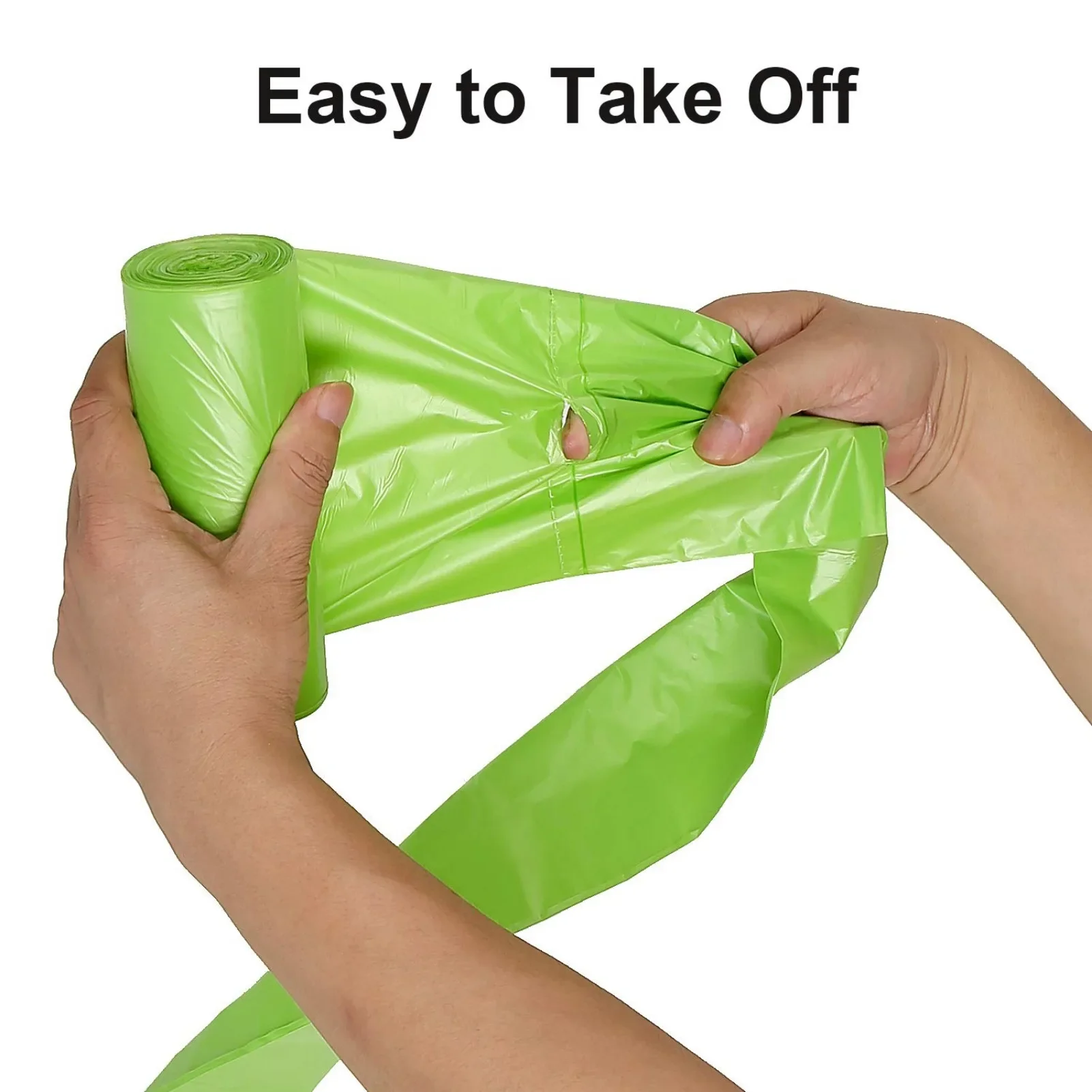 Disposable Biodegradable Compostable Trash Bags Recycling Unscented Tall Kitchen Trash Bags for Kitchen Yard Lawn Office