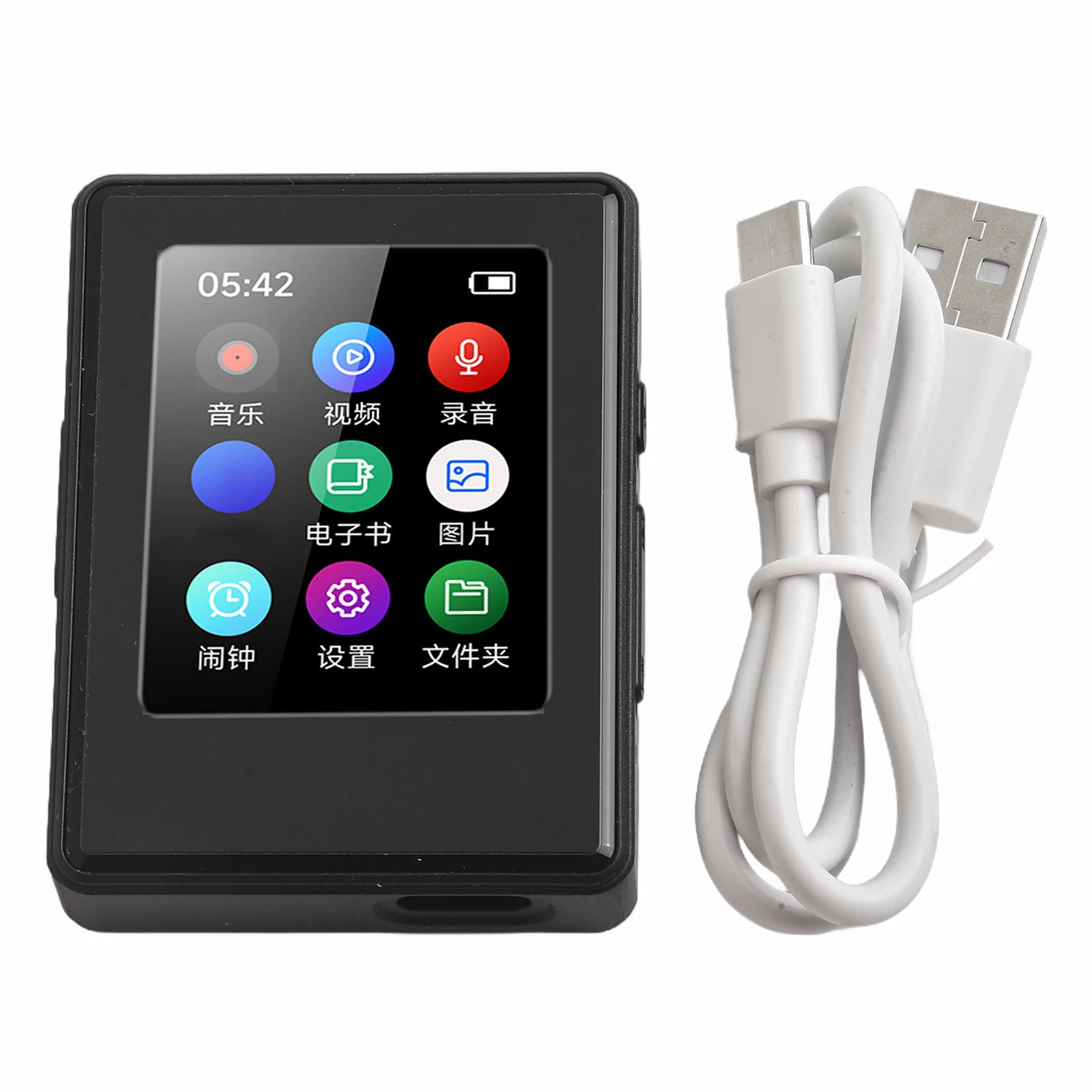 For Enabled Devices Stereo Speaker MP3 Portable MP3 Player For Daily Use Clear Display Compact Size Easy To Carry