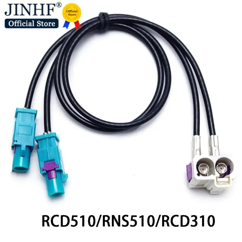 

1PC Radio Adaptor Antenna Audio Cable Two Female - 2 Fakra Antenna