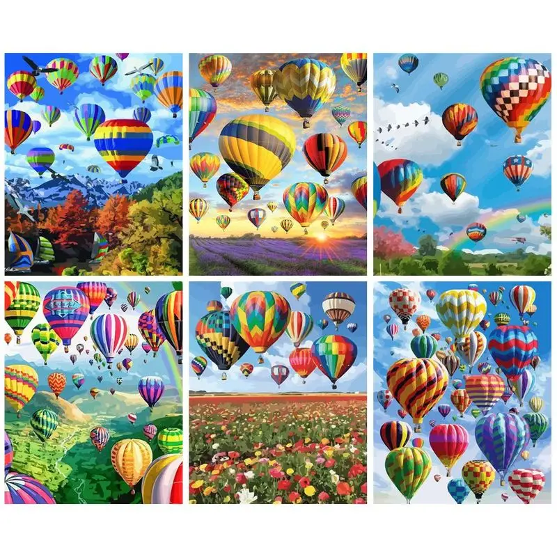 

Набор для алмазной вышивки «сделай сам», картина 5D из разноцветных воздушных шаров, фото мозаики, полная вышивка крестиком, декор для гостиной