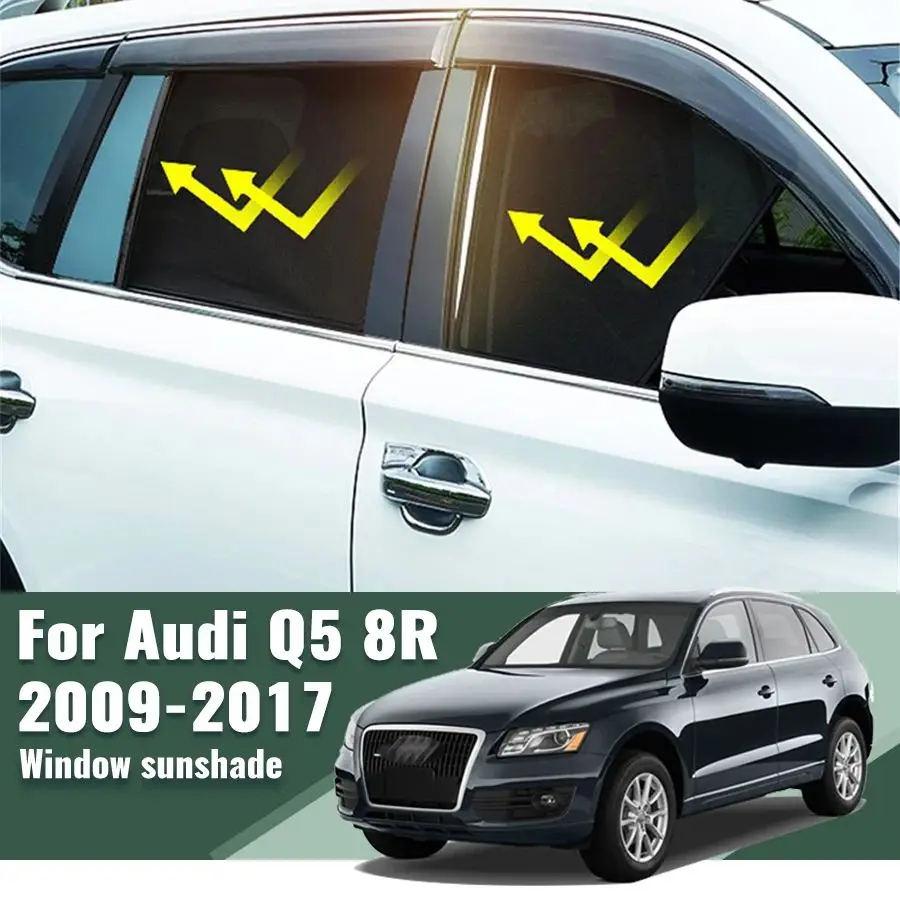 

For Audi Q5 8R 2009-2017 Front Windshield Frame Curtain Car Sunshade Shield Rear Side Window Sun Shade Visor Auto Accesorries