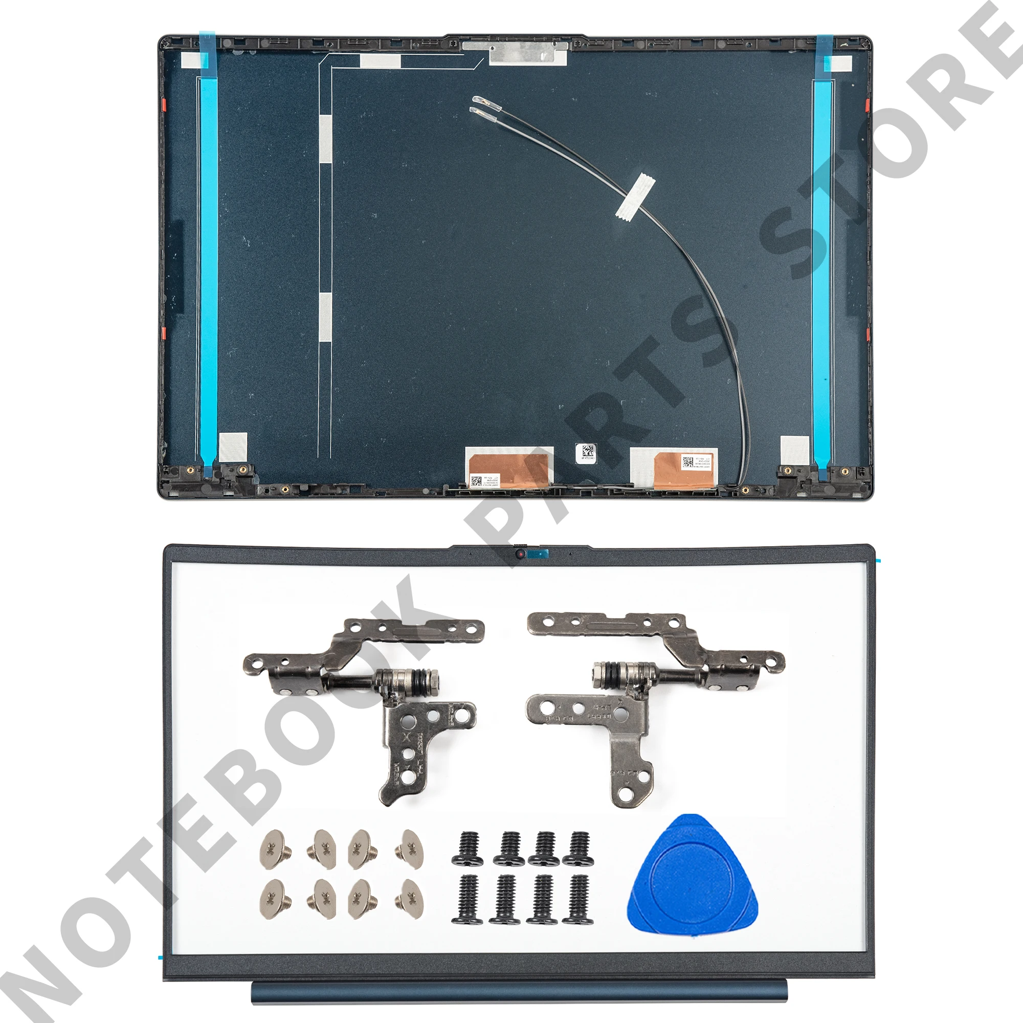 Abyss Blue LCD Back Cover For Lenovo Ideapad 5 15ALC05 15ARE05 15IIL05 15ITL05 Front Bezel Hinges NEW Replacement 2020 2021