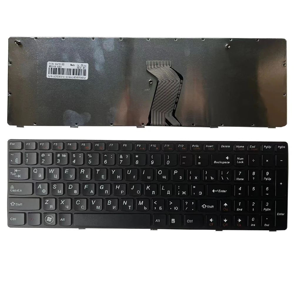 Teclado Russo para Lenovo G570 G780 G770 G780a G770a ru Teclado Preto Novo