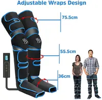 Electric Leg Muscle Relaxer 6 modes Air Compression Recovery Boot lymph Release Relieve Foot Fatigue Heating Leg Massager 6