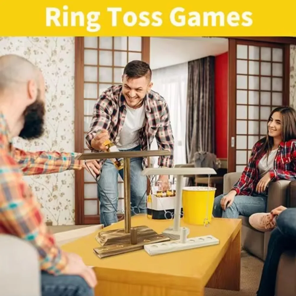 RINGLOX Gioco Del Lancio Dell'Anello In Legno – Per Feste E Discoteca