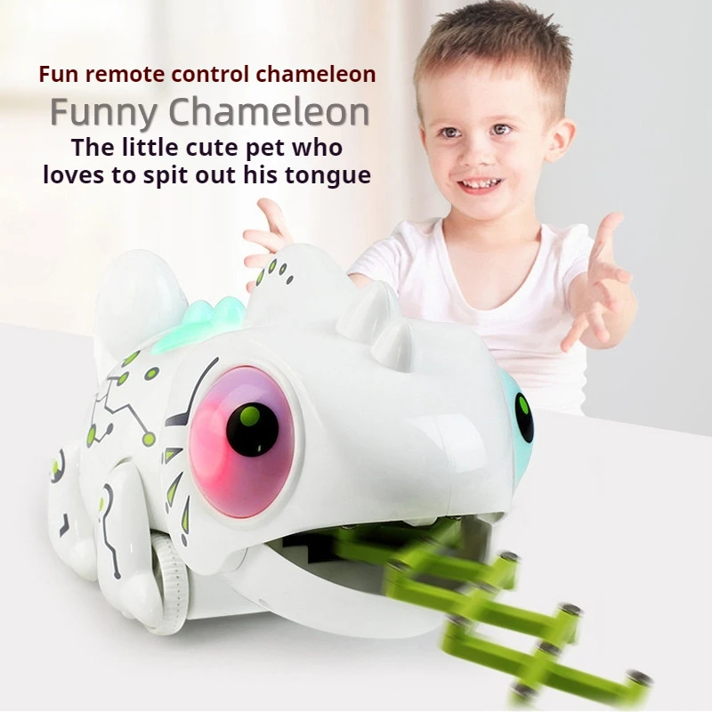 New Remote Control Chameleon Creative Pet Machine Chameleon Boys Electric Remote Control Sound And Light Machine Chameleon Toy 2