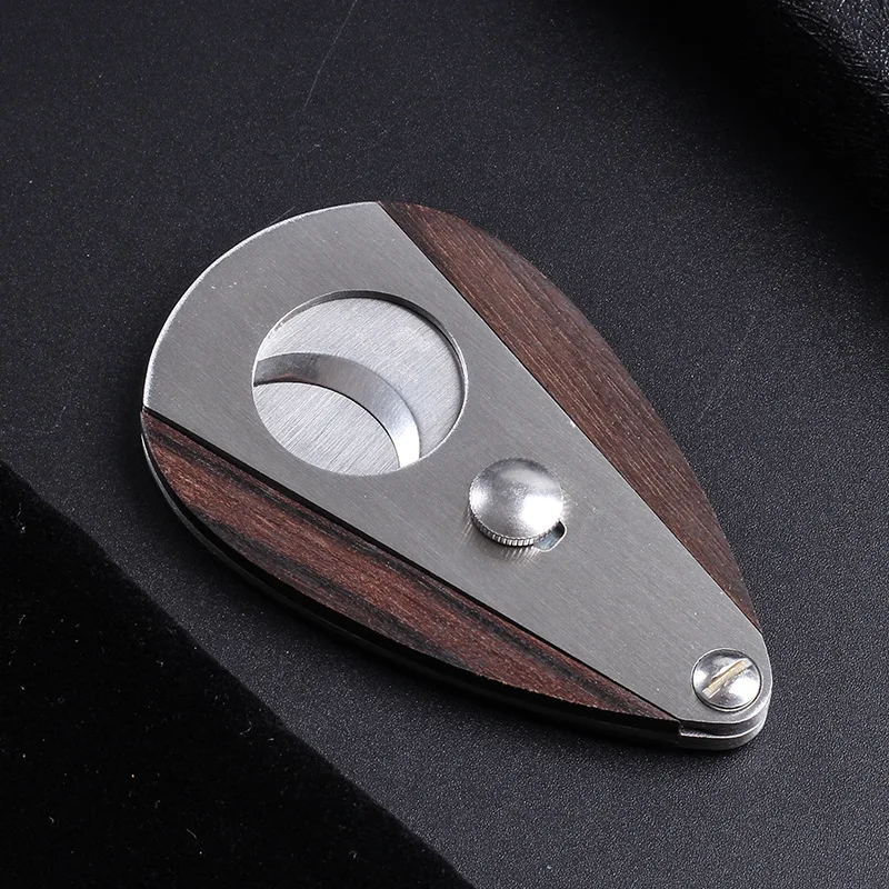 Xifei Stainless Steel Cigar Cutter With Gift Box&Leather Case Dual Blades  Tobacco Cutting Sigaar Accessories For Friends Family - AliExpress