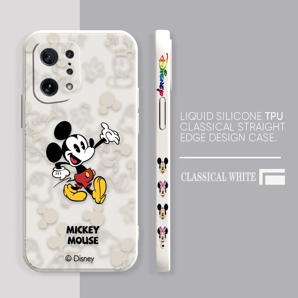 thumbnail image 1 of Case For OPPO FIND X6 X3 REALME X7 X50 RENO 2 4Z 4 6 Lite 5Z 5F 4G 5G PRO Liquid Silicone Case Funny Mickey Minnie Mouse, 1 of 5