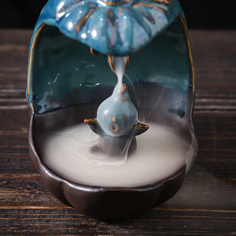 موقد بخور من السيراميك ، فيل جميل إبداعي ، موزع عط...