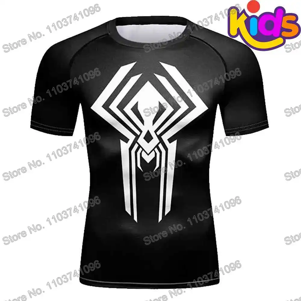 Kids Justice Surf Clothing BJJ MMA Boys Rash Guard Short Sleeve Diving T-Shirt Tight Swimwear Summer Beach Floatsuit Girls Tops