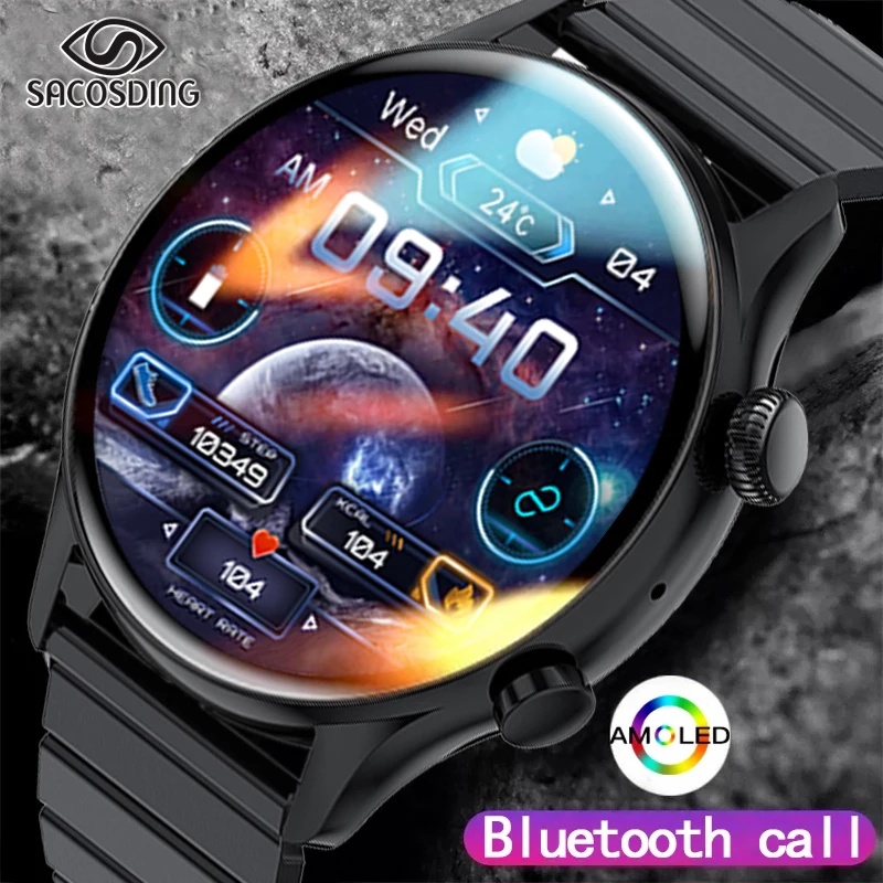 2023 New Smartwatch Men Women AMOLED Screen Always Display The Time