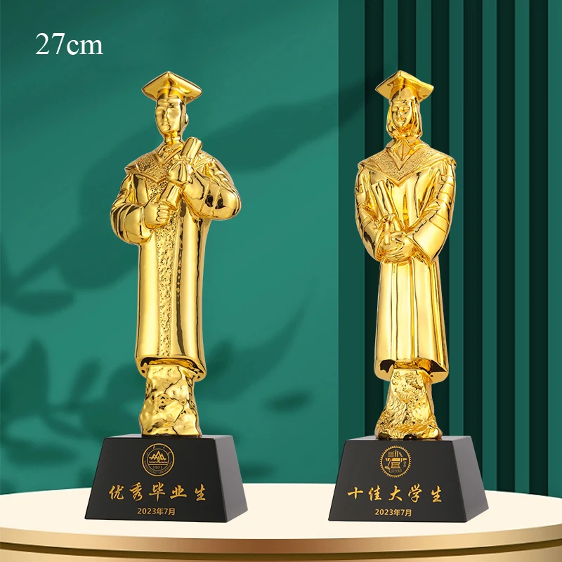 Customized Blank Crystal Trophy Souvenir Crafts Poetry Recitation Reading Star Family Teacher Children's Commemorative Award 1Pc
