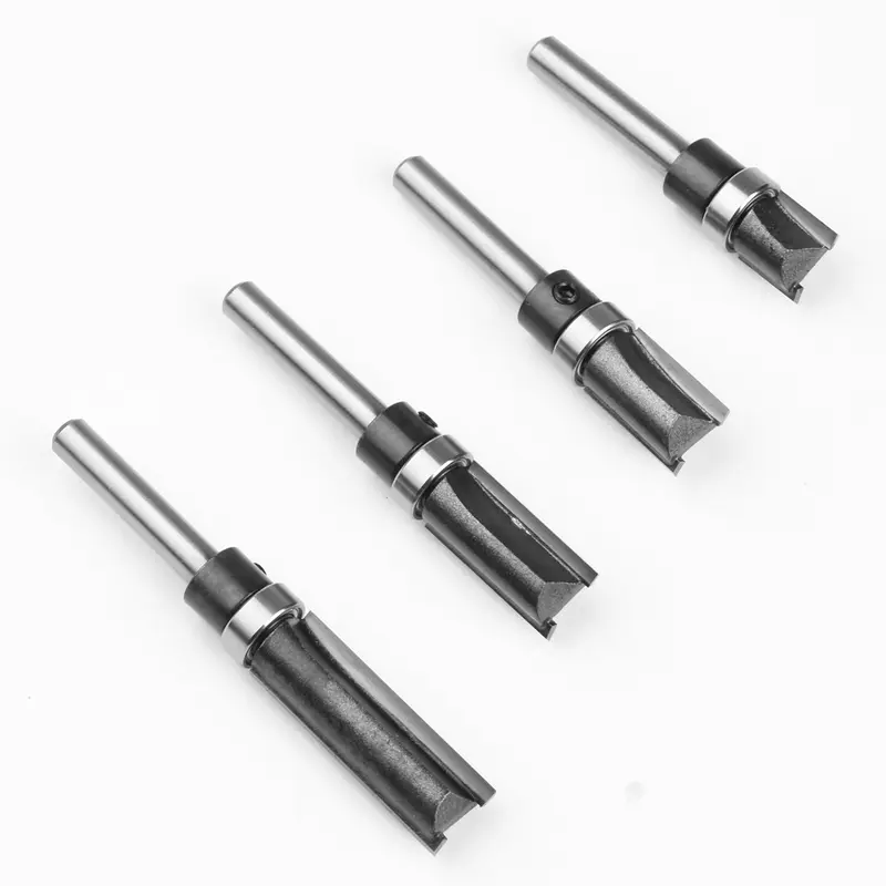 1pc 6mm 1/4"Shank Bearing Straight Router Bit Copy Trimming Cutter Line Cutter Trimming Machine Milling Cutter Woodworking Tools - Image 6