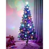7 ft Pre-Lit Optical Fiber Christmas Artificial Tree, with LED RGB Color , Festive Fake Multicolor Xmas Tree 3