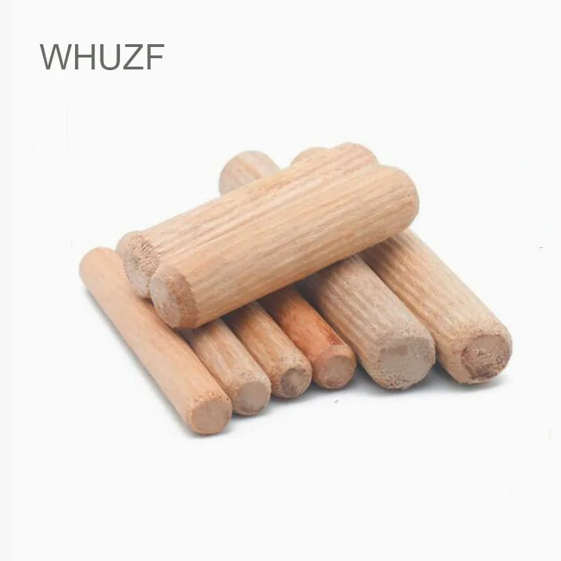 M6/M8/M10*L mm Wooden Dowel Cabinet Drawer Round Fluted Wood Craft Dowel Pins Rods Set Furniture Fitting Wooden Pins wooden dowel pins