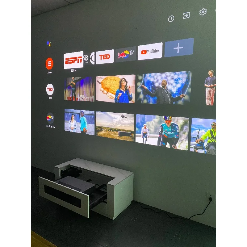New Material WUPRO Custom TV Ust Projector Intergrated Cabinet Stand for Laser TV Cabinet Home Cinema Smart Tv Stand 4
