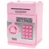 Children's Money Saving Bank Deposit Box Intelligent Voice Mini Safe and for Kids with Pass Code (Pink, Button Color) 1