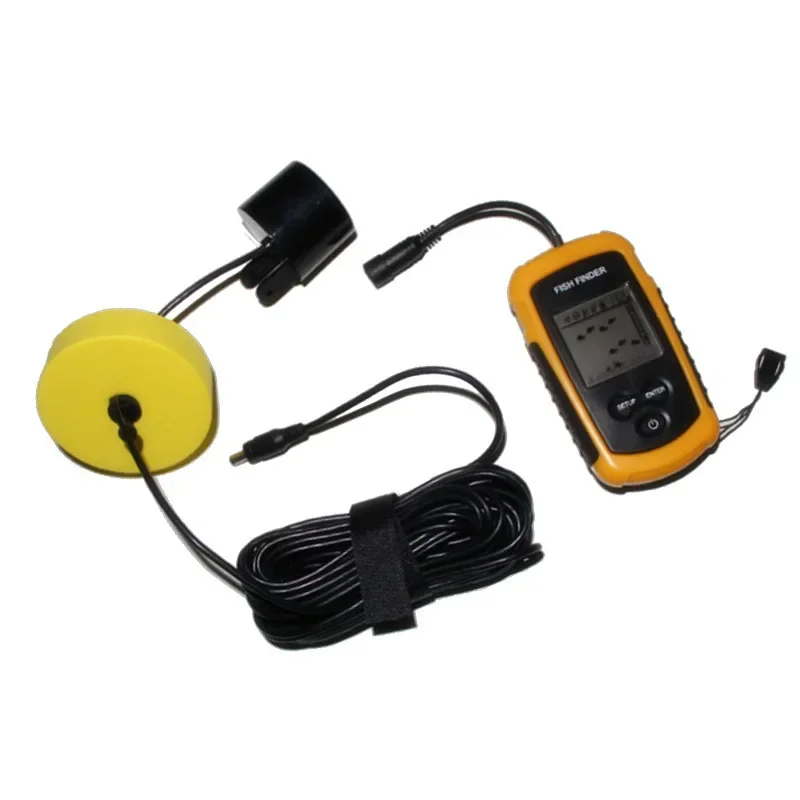 ultrasonic wired fish finder to detect fish school sonar finder