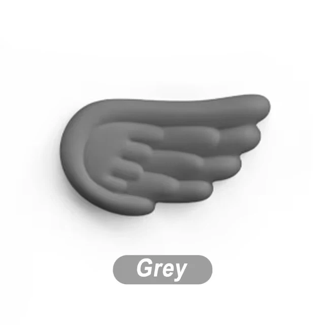 CLSSLVVBN Angel Wing Support Memory Sponge Keyboard Pad Handgelenk Entspannung für komfortables Tippen Slip Einfach zu für und Lernen, Weiß