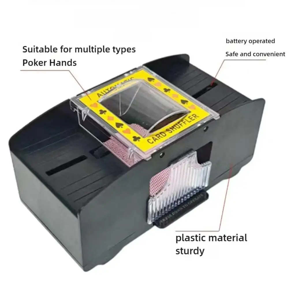 Automatic Card Shuffling Machine 1/2 Decks Electric Poker Card Shuffler USB Battery-Operated Shuffler For Games Home Party